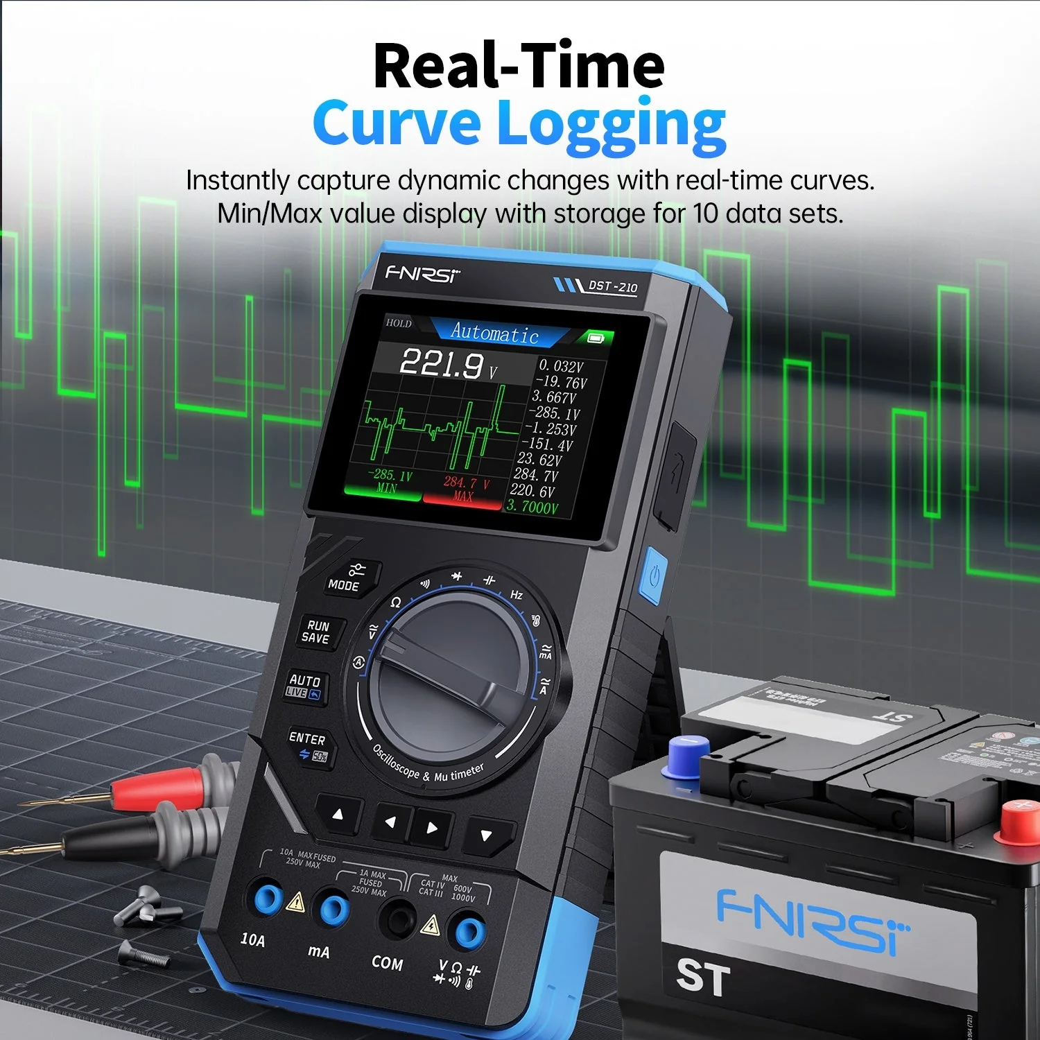  Handheld 3-IN-1 Multimeter Oscilloscope Signal Generator