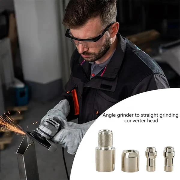 ⚙️Angle Grinder Conversion Kit 🔧 3mm/6mm Dual Collet – Universal Straight Grinder Adapter for Carving & Polishing