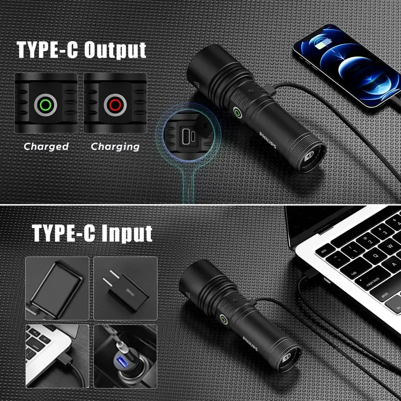 【Fathers Day Gift】PHILIPS Safety Ignition Camping Light strong Flashlight