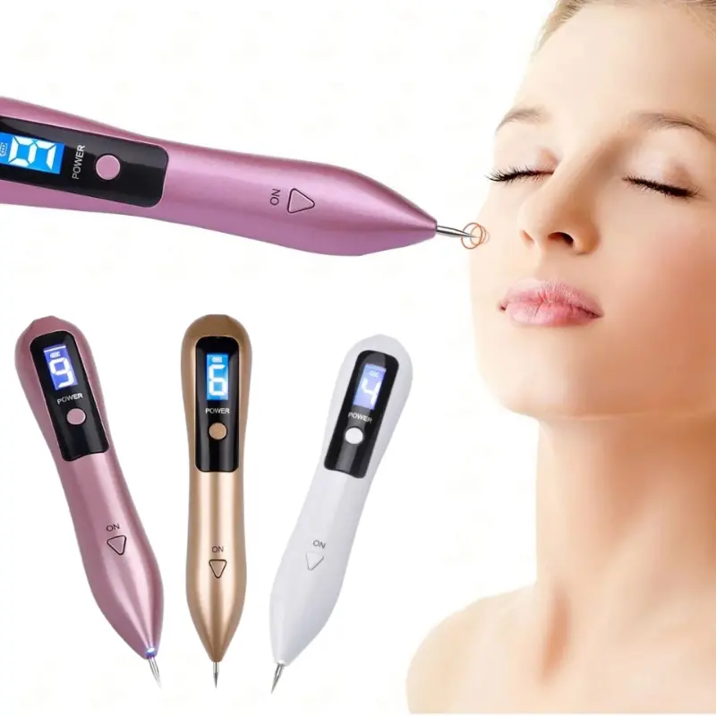 9 level adjustable electric plasma pen get flawless skin with lcd display dark spot remover details 1