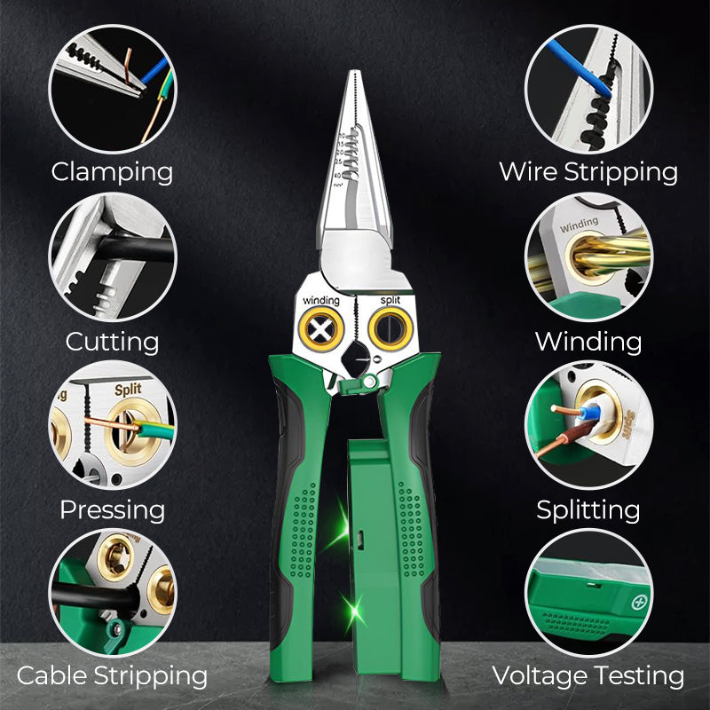 💥LAST DAY HOT SALE: 50% OFF🔥8-in-1 Multi-Functional Wire Stripper Scissors With Electrical Test