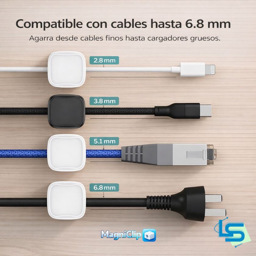 Clips adhesivos para cables – Eliminá el CAOS visual en segundos