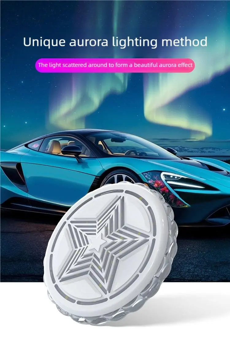 LED Atmosphere Lights for Cars - 16 Color Interior Lighting Kit