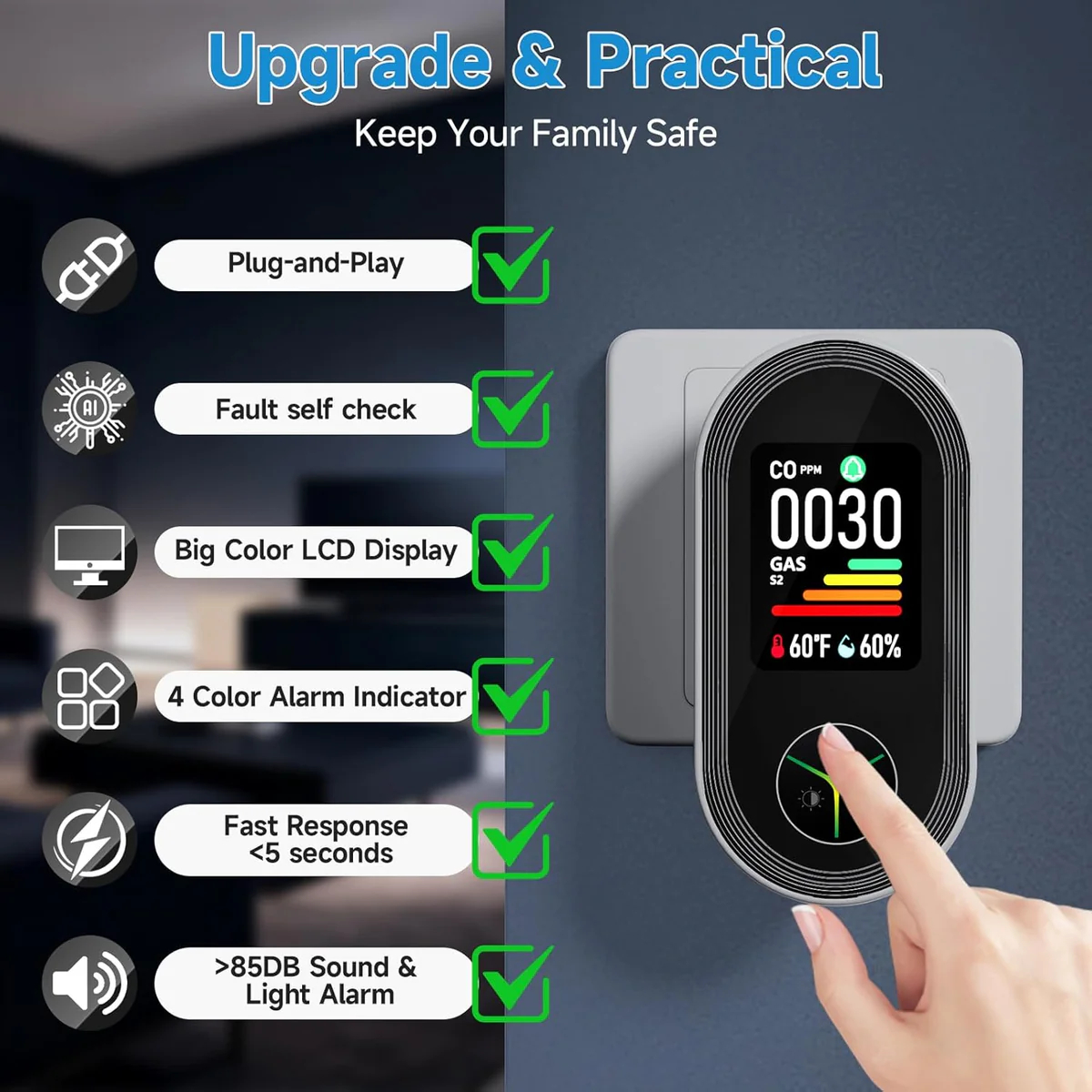 AirSense 4-in-1 Gas Detector