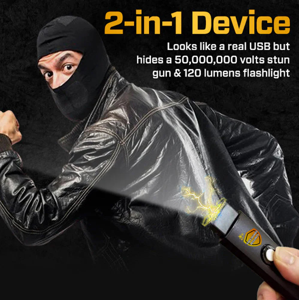 🚨2025 EXCLUSIVE ⏳ 50M Volt Stun USB Keychain⚡