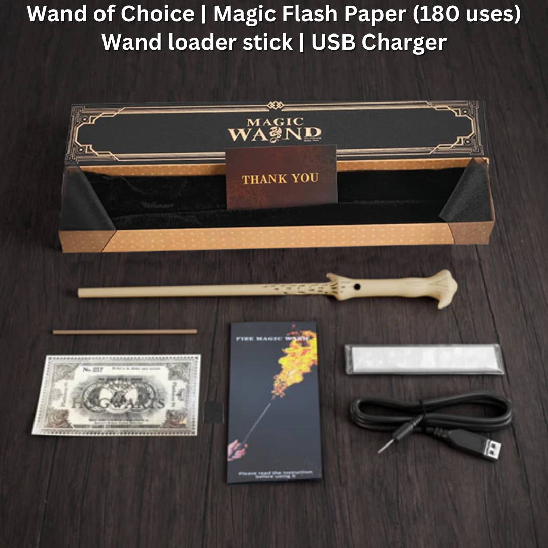 Unleash Your Inner Wizard: The Only Wand That Shoots Real Fireballs!