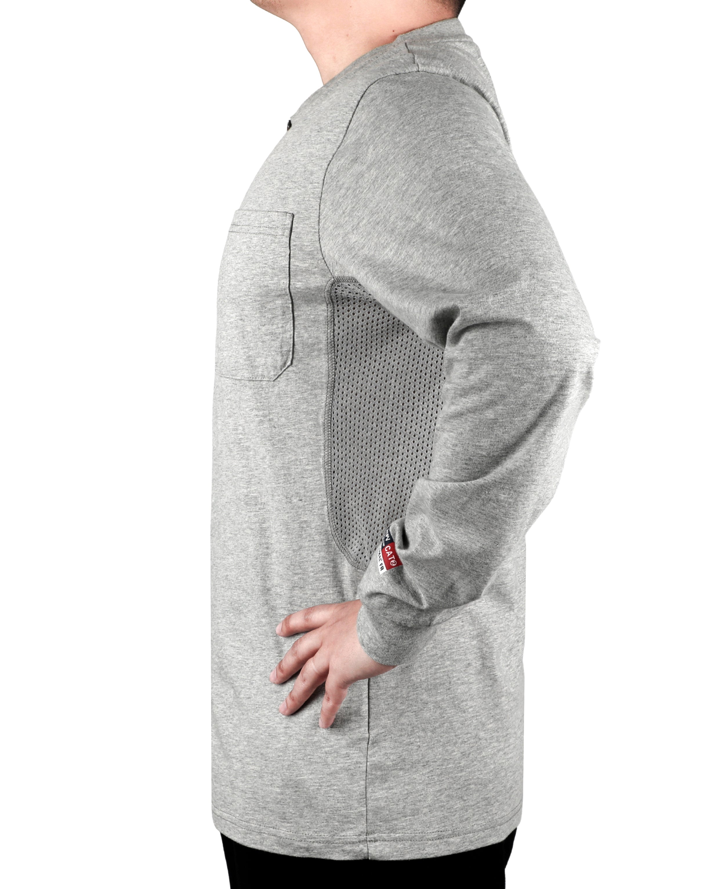 6OZ Buttonless/Button Pullover T-Shirts/Breathable Vented Design