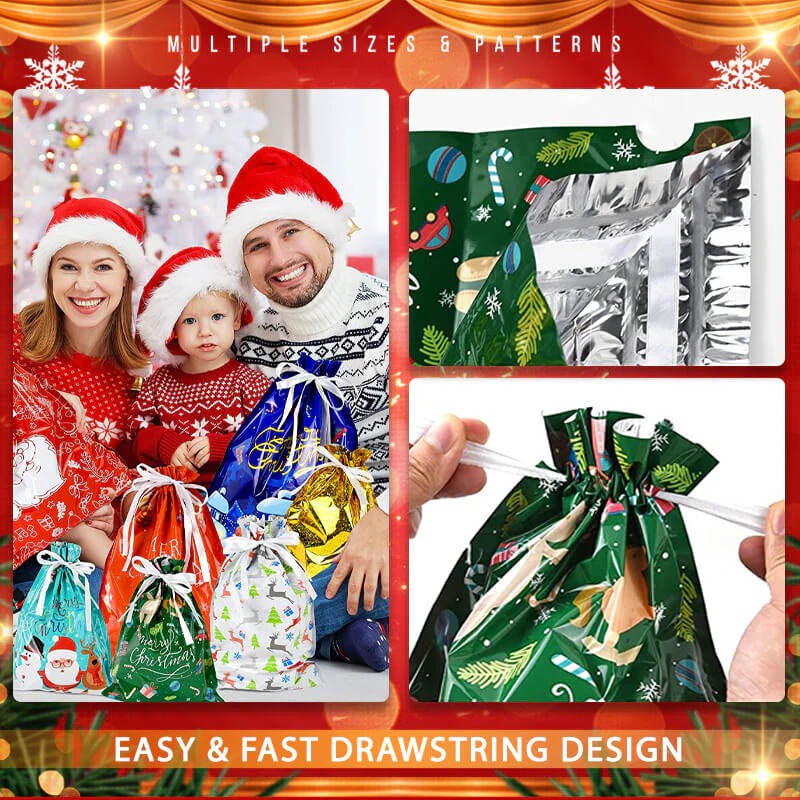 🎁Drawstring Christmas gift bags