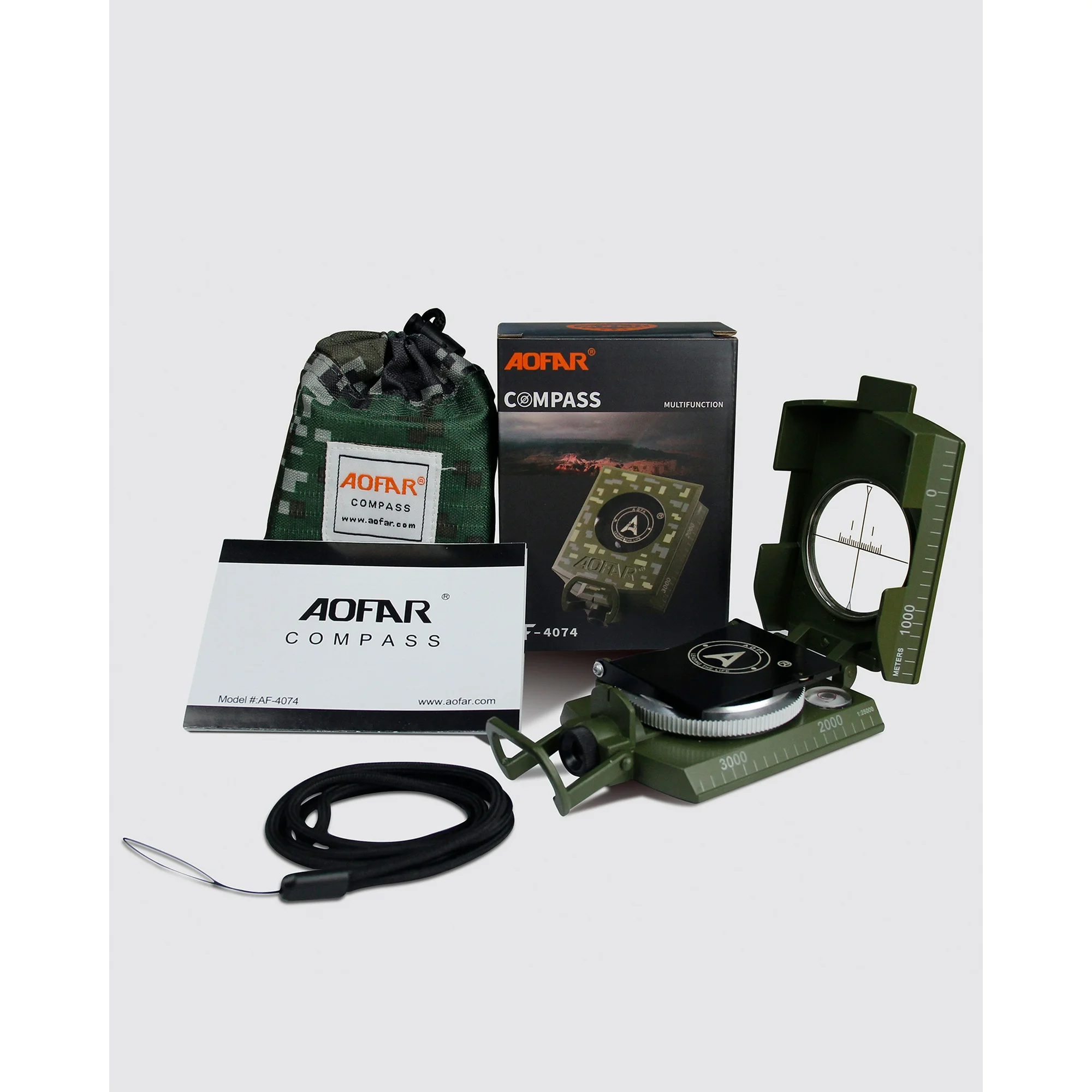 High-Quality Green Compass, Multi-functional Outdoor Survival Military Compass, Directional Compass for Camping, Hiking, Travelling