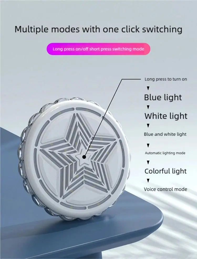 Product Introduction of LED Atmosphere Lights for Cars - 16 Color Interior Lighting Kit with Magnetic Base Easy Install for All Cars Family Night Light Car Ceiling Decorative Reading Lights Voice Activated 9