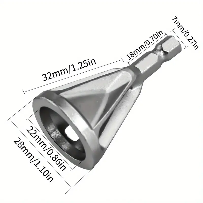 1pc chamfering tool chuck drill tool metal deburring external chamfering tool grinding angle trimming suitable for various chuck electric drilling tools details 4