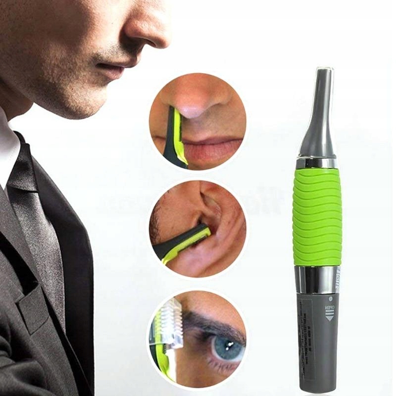 MINI SHAVER RAZOR EYEBROW TRIMMER NOSE EARS FOR MEN LED OVERLAYS