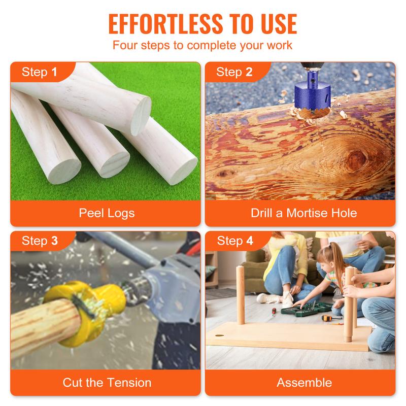 VEVOR Tenon Cutter, Premium Aluminum & SteeVEVOR Tenon Cutter, Premium Aluminum & Steel Log Furniture Cutterl Log Furniture Cutter