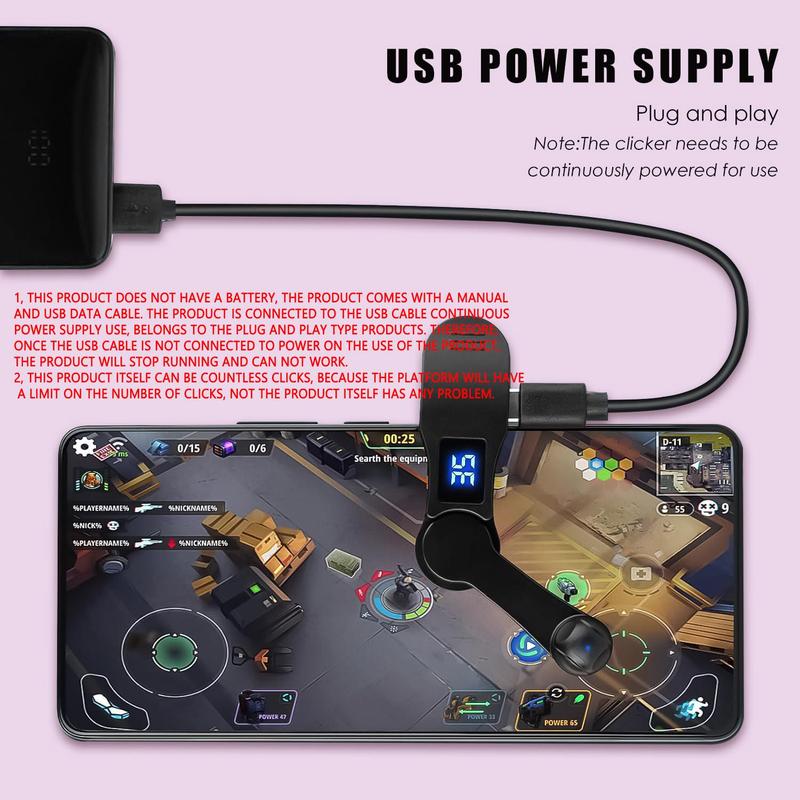 Product Introduction of Smart Automatic Screen Clicker Device, USB Powered Simulate Finger Continuous Clicker, Adjustable Speed Physical Clicker for Games, Live Likes, Reward Tasks, Boyfriend Gift, Gifts for Girlfriend, Gaming 18