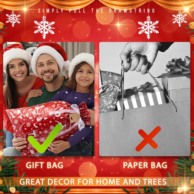 🎁Drawstring Christmas gift bags