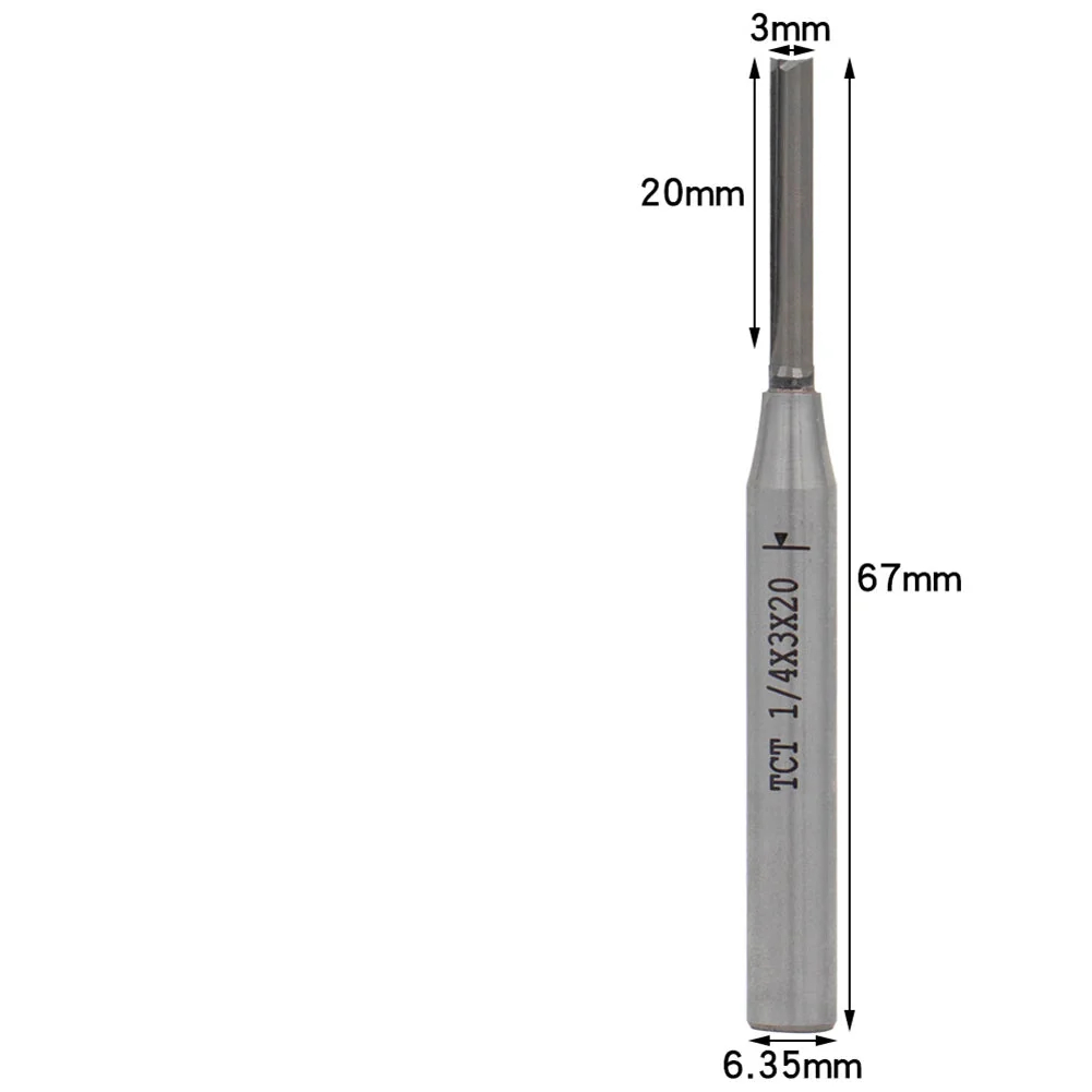 3mm Straight Cutting Bit for Wood and MDF