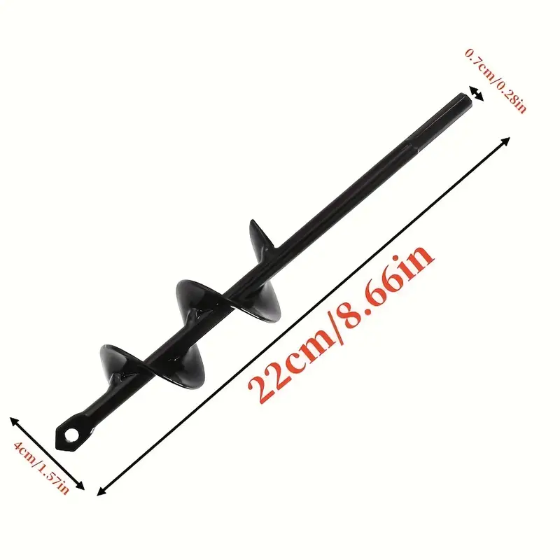 garden plant auger drill bit: plant faster hex drive drill! details 6