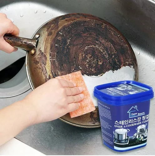 Powerful Paste Cleaner restores and cleans multi-purpose pots