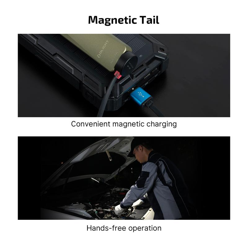 Rechargeable EDC Flashlight with Green Beam, UV Light and White LED Combo, 1300 Lumens Pocket Lights