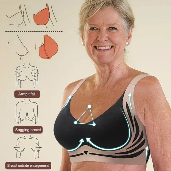 🎁Super gather bra | Wireless Push-up Bra👍No more sagging breasts