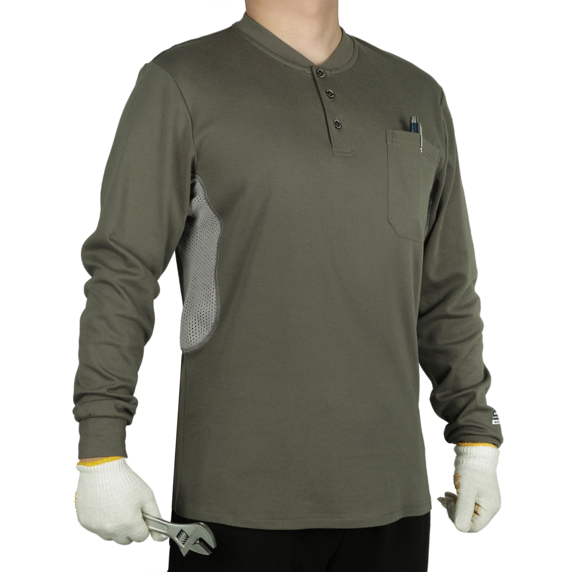 6OZ Buttonless/Button Pullover T-Shirts/Breathable Vented Design