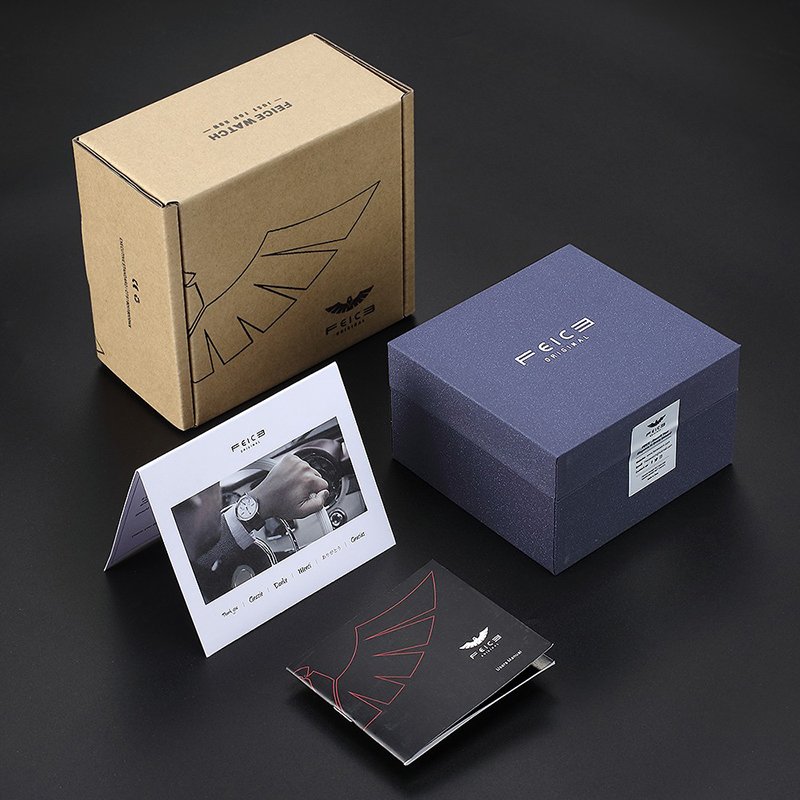 FEICE FK812 Mens Watches Multifunction Chronograph Waterproof Date Analog Quartz Watch