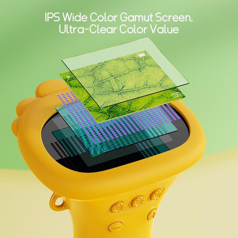 Children's microscope, handheld digital microscope HD pocket portable