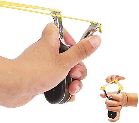 Folding Alloy Material Detachable Portable Shrink Pocket Slingshot Outdoor Target Shooting Slingshot