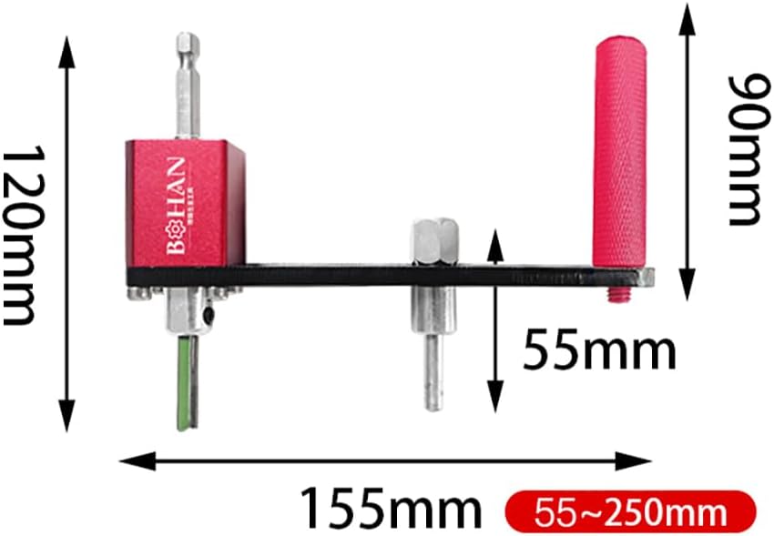 Multi-Function Adjustable Hole Opener Integrated Ceiling Honeycomb Board Round Hole Cutting Tool for Large Operation