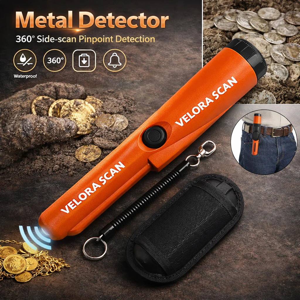 Metal Detector - Detect Hidden Metal in Seconds, fully waterproof 360° Search