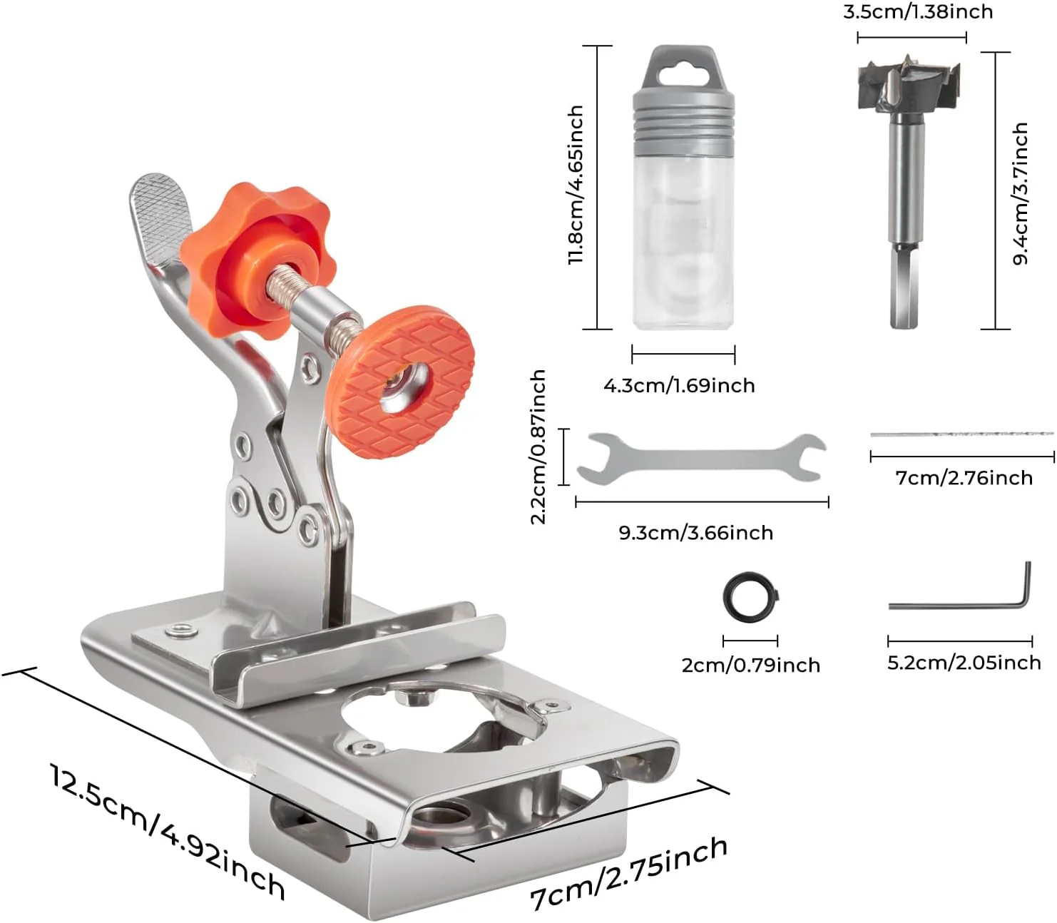 Lawn template HINGES 35mm + DRILL