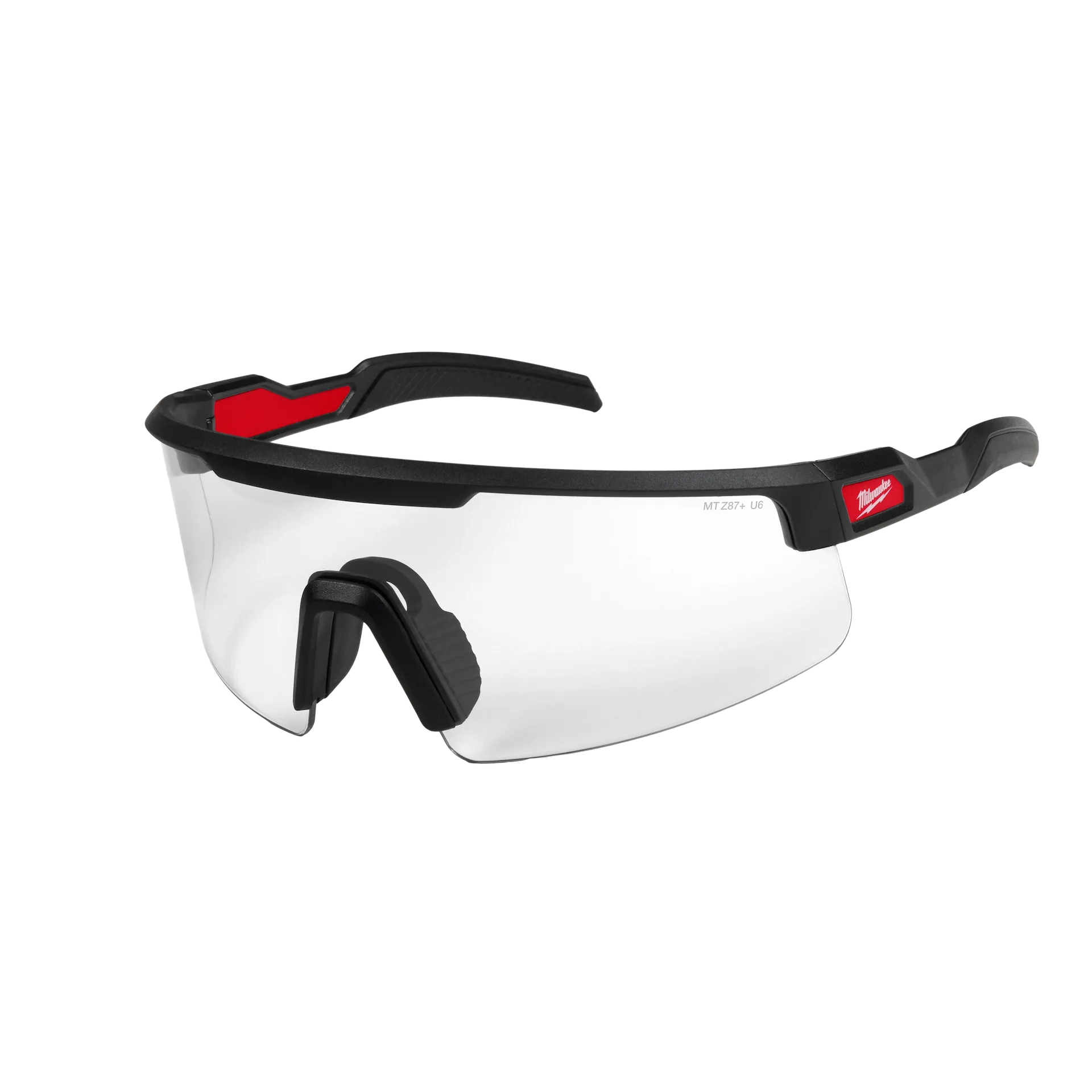 Wrap Around Safety Glasses - Red Mirrored Anti-Scratch Lenses