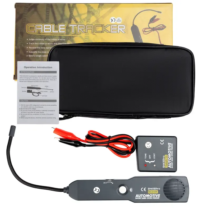 Precise line finder for home wall line finding,line maintenance,precise line location, em415Pro Automotive car electrical open and short circuit finder circuit tester,tone generator cable line breaker fault finder, DC less than 42V car diagnostics