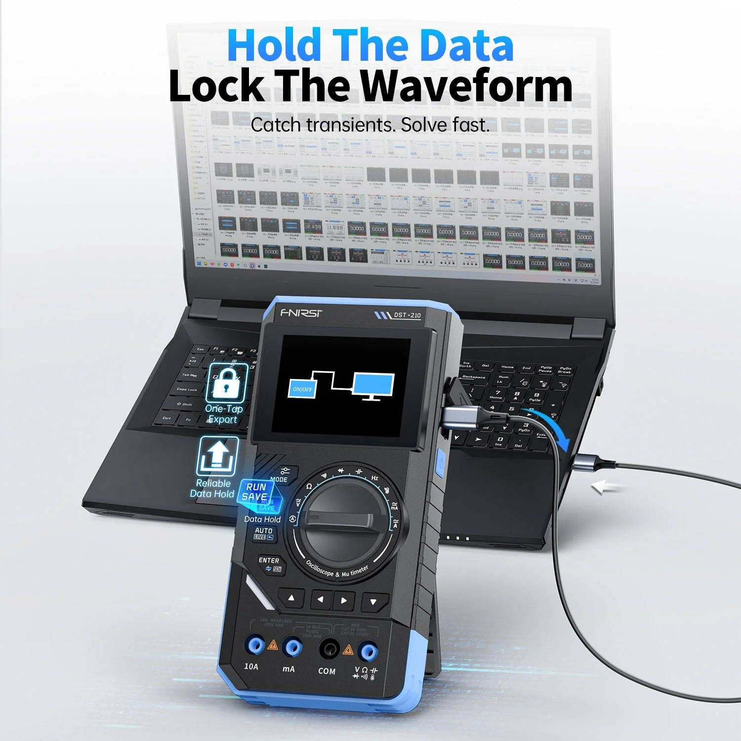  Handheld 3-IN-1 Multimeter Oscilloscope Signal Generator