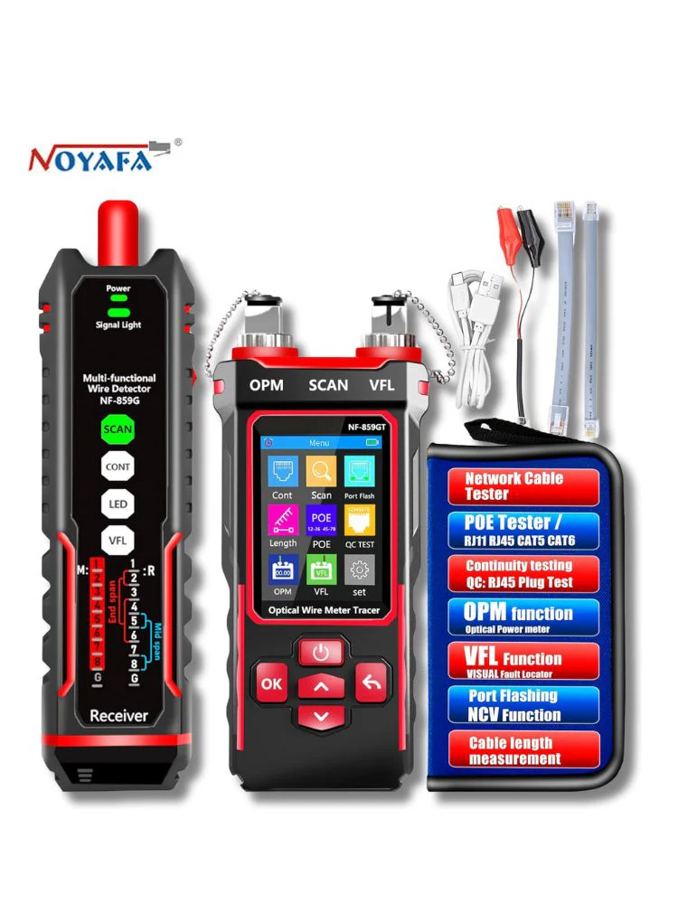 [New Product] Ethernet and fiber multi-line tester with unique receiver and integrated alignment test