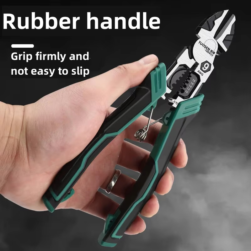 Wire Pliers Industrial Grade Electrician Pointed Nose Pliers Wire Stripping Multifunctional Labor-saving Long Nose Pliers