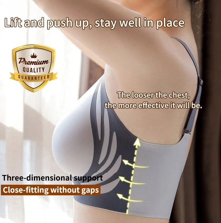 🎁Super gather bra | Wireless Push-up Bra👍No more sagging breasts