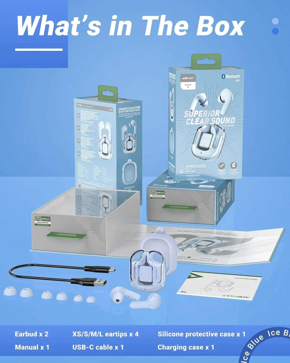 🔥🔥Wireless Digital Display Crystal Pods