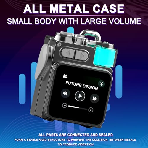 Portable Small Bluetooth Speaker with Touch Screen/HD Sound/LED Lights