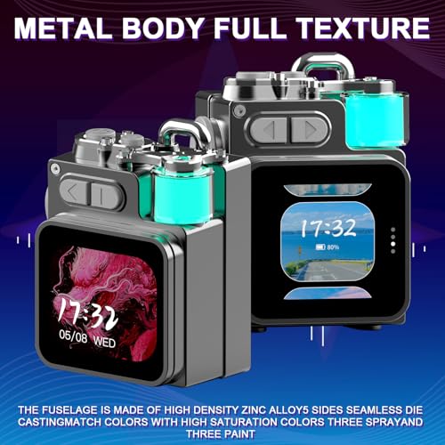 Portable Small Bluetooth Speaker with Touch Screen/HD Sound/LED Lights