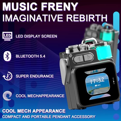 Portable Small Bluetooth Speaker with Touch Screen/HD Sound/LED Lights