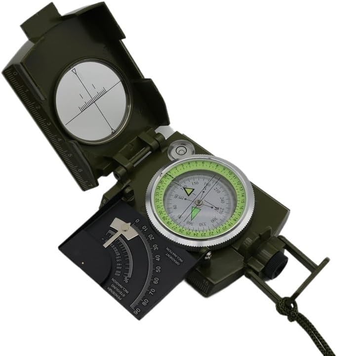 High-Quality Green Compass, Multi-functional Outdoor Survival Military Compass, Directional Compass for Camping, Hiking, Travelling