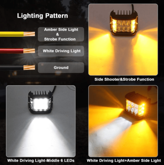🔥Car Dual Sides LED Dual Color Light