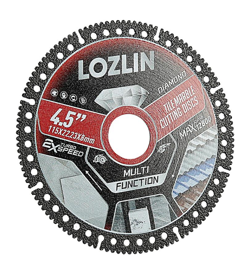 3PCS 4.5"(115MM) Diamond Tile Cutting Blades - Ultra-Thin Dry Cutting Disc for Ceramic, Marble, Granite - Angle Grinder Blades& Durable for Masonry/Construction Power Tool