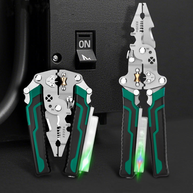 💥LAST DAY HOT SALE: 50% OFF🔥8-in-1 Multi-Functional Wire Stripper Scissors With Electrical Test