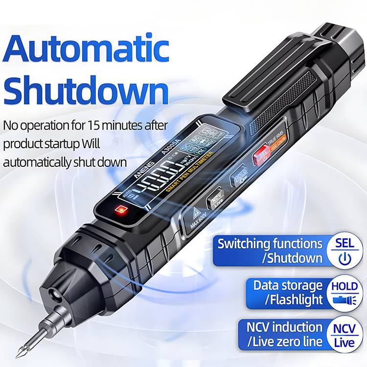 🧰New style electric pen multimeter Electrician inductive tester fully intelligent digital high precision anti-burn