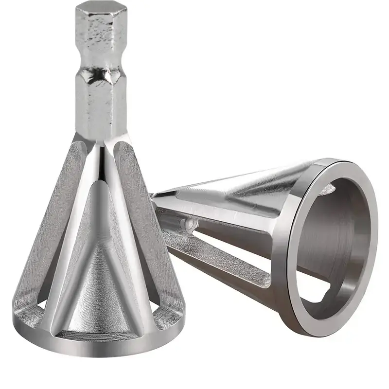 1pc chamfering tool chuck drill tool metal deburring external chamfering tool grinding angle trimming suitable for various chuck electric drilling tools details 6