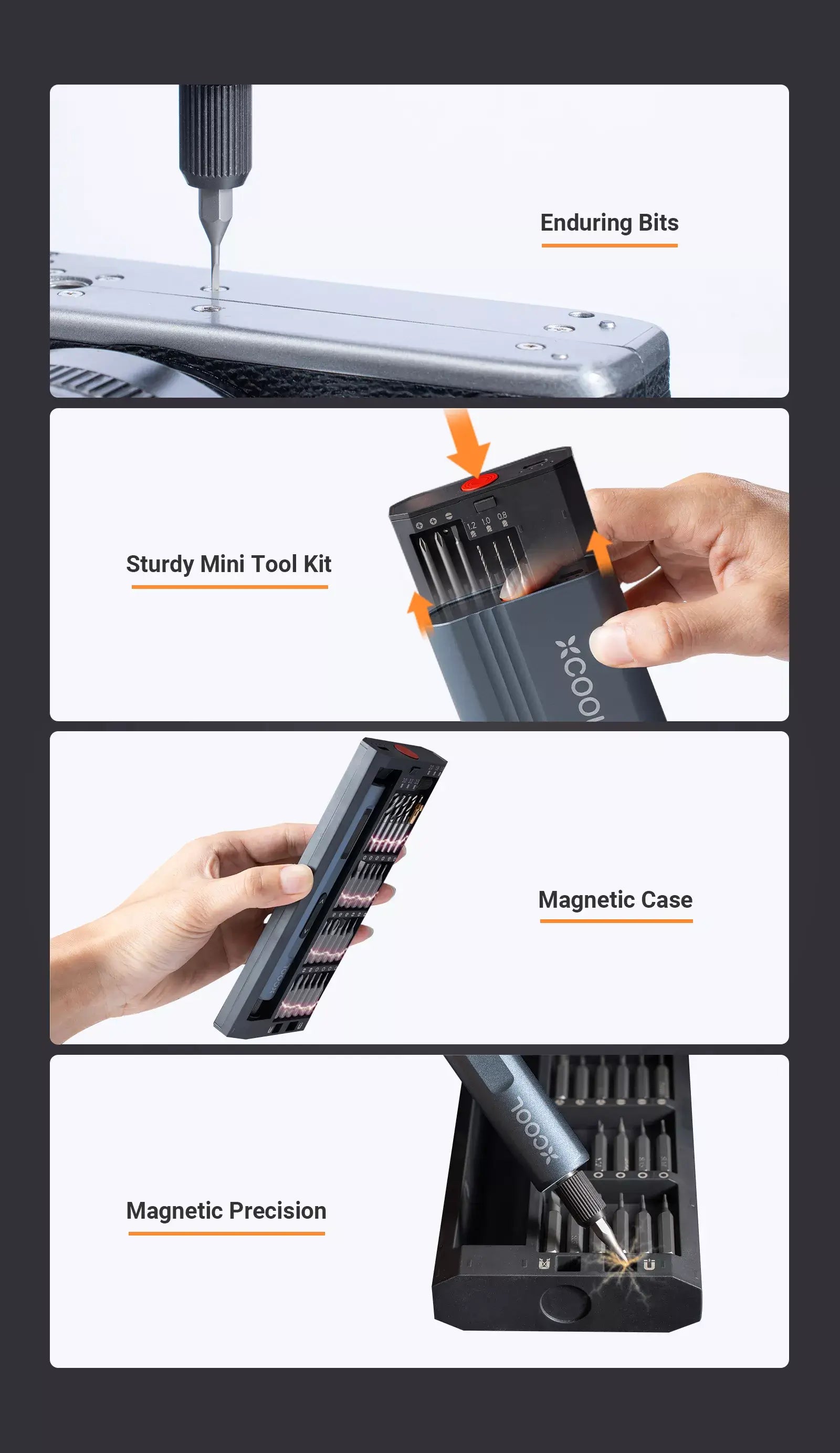 Mini Electric Precision Screwdriver Set for Computer and Watch Repair