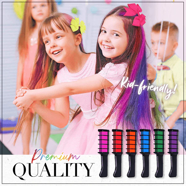 Temporary Hair Color Chalk Comb - Cruelty Free