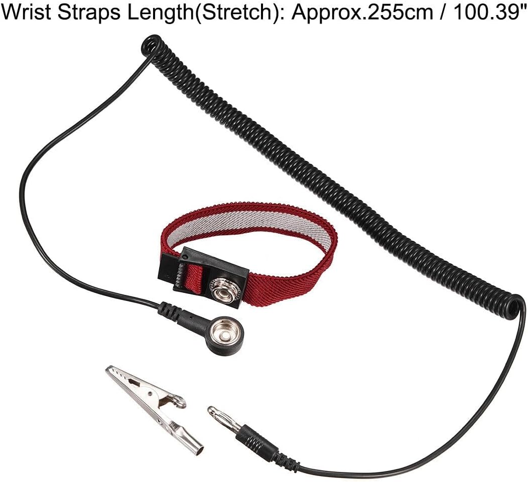 Anti Static Wrist Straps, Magnetic Tray Grounding Wire Alligator Clip, High-Quality Wrist Straps for Multiple Occasions